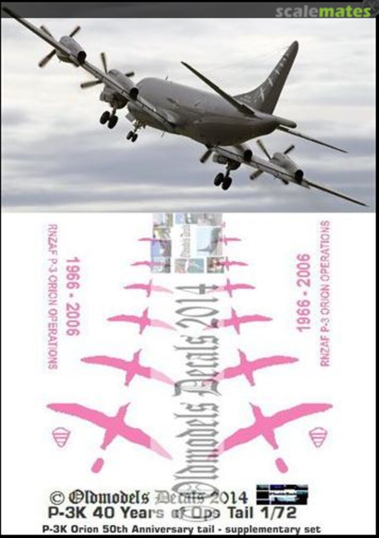 Boxart Lockheed P-3K Orion: 5 Sqn 40th Anniversary 2006 OMD0381B Oldmodels Decals Boxart Lockheed P-3K Orion: 5 Sqn 40th Anniversary 2006 OMD0381B Oldmodels Decals