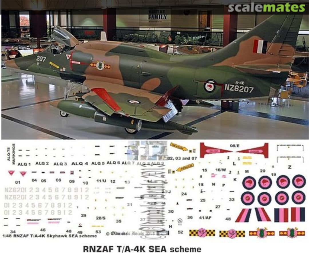 Boxart RNZAF T/A-4K Skyhawk SEA scheme OMD0132 Oldmodels Decals Boxart RNZAF T/A-4K Skyhawk SEA scheme OMD0132 Oldmodels Decals
