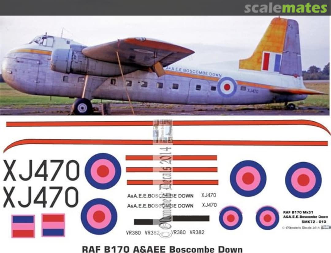 Boxart RAF Bristol B170 Mk31 A&AEE scheme OMD0630 Oldmodels Decals Boxart RAF Bristol B170 Mk31 A&AEE scheme OMD0630 Oldmodels Decals