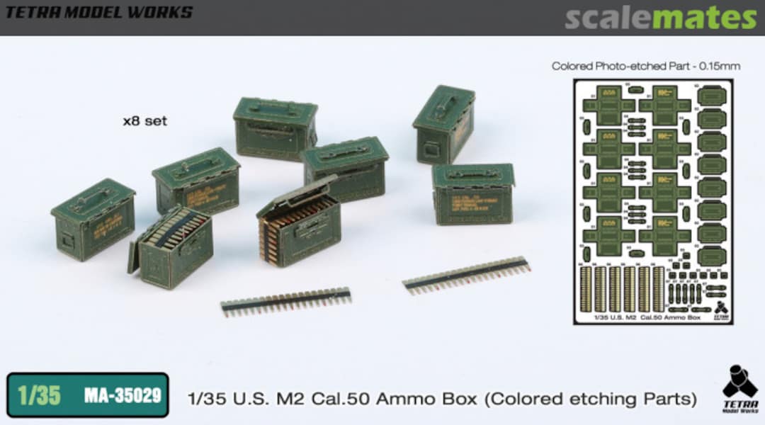 Boxart U.S. M2 Cal.50 Ammo Box MA-35029 Tetra Model Works Boxart U.S. M2 Cal.50 Ammo Box MA-35029 Tetra Model Works