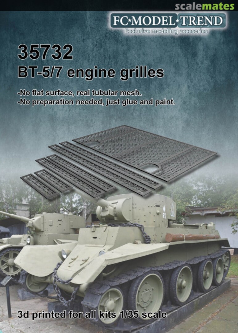 Boxart BT-5 engine grille 35732 FC Model Trend Boxart BT-5 engine grille 35732 FC Model Trend