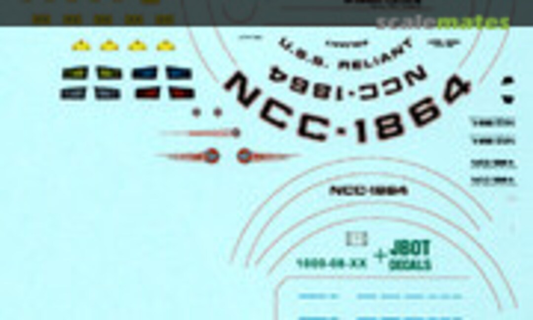 1:1000 Reliant Starship Decals (JBOT Decals 1000-08-87) 1000-08-87
