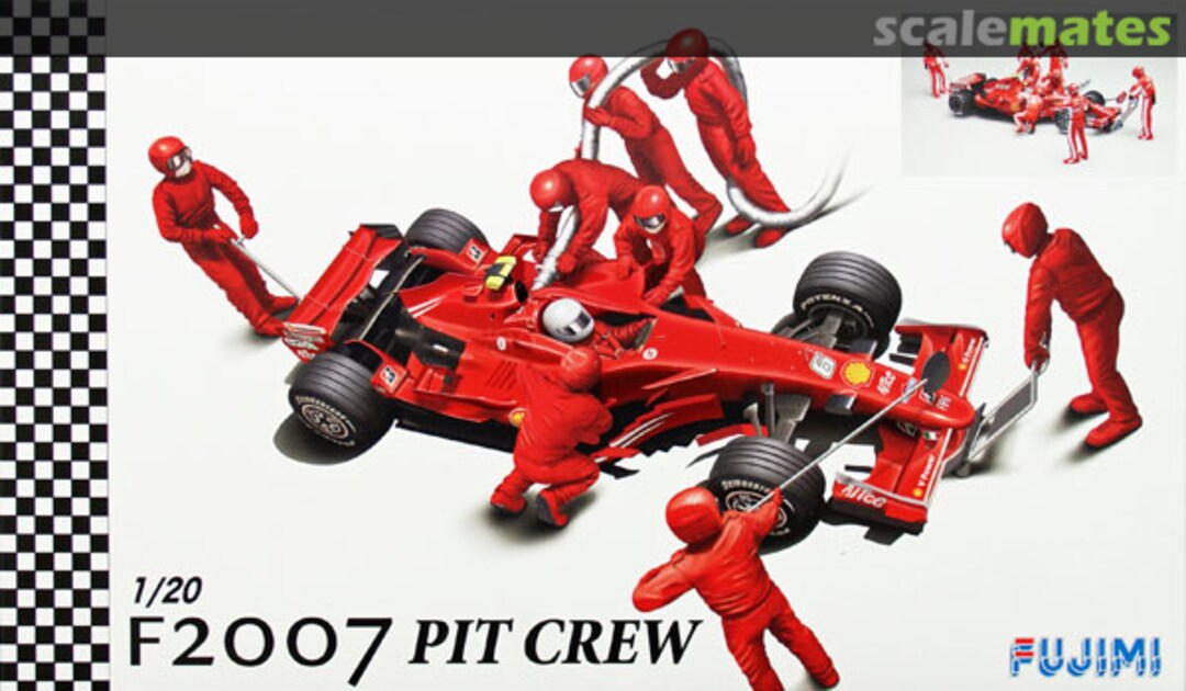 Boxart F2007 Brazil GP 2007 with Pit Crew 09082 Fujimi