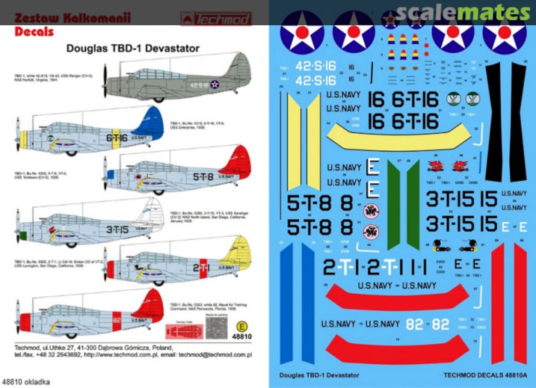 Boxart Douglas TBD-1 Devastator 48810 Techmod Boxart Douglas TBD-1 Devastator 48810 Techmod