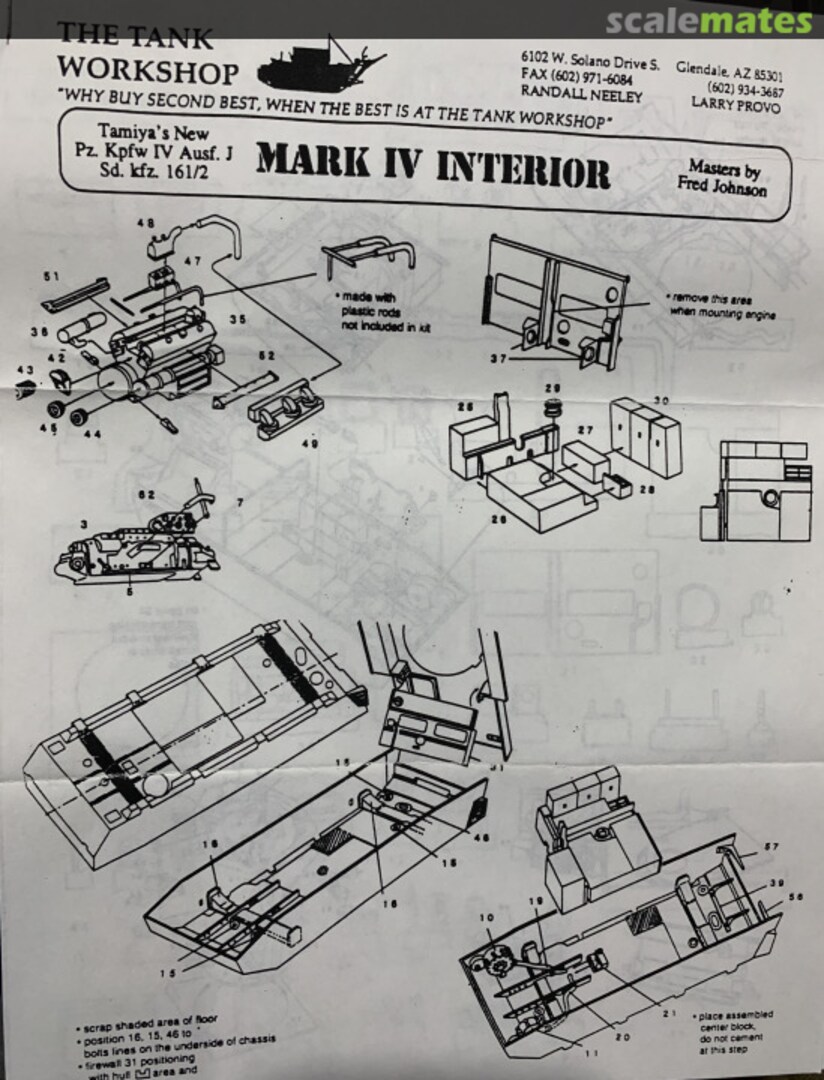 Boxart Pz IV Full Interior Kit including Engine 2008 Tank Workshop