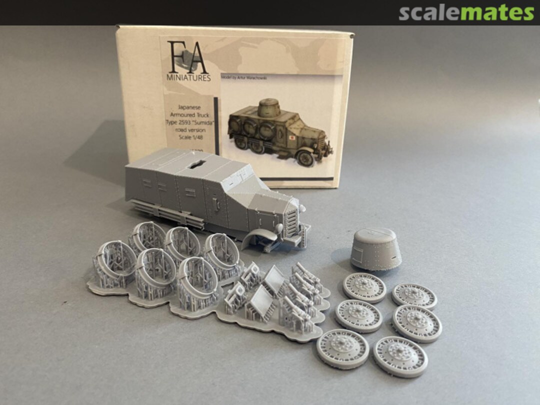 Boxart Japanese Armoured Truck Type 2593 "Sumida" FA-48020 F&A Miniatures Boxart Japanese Armoured Truck Type 2593 "Sumida" FA-48020 F&A Miniatures