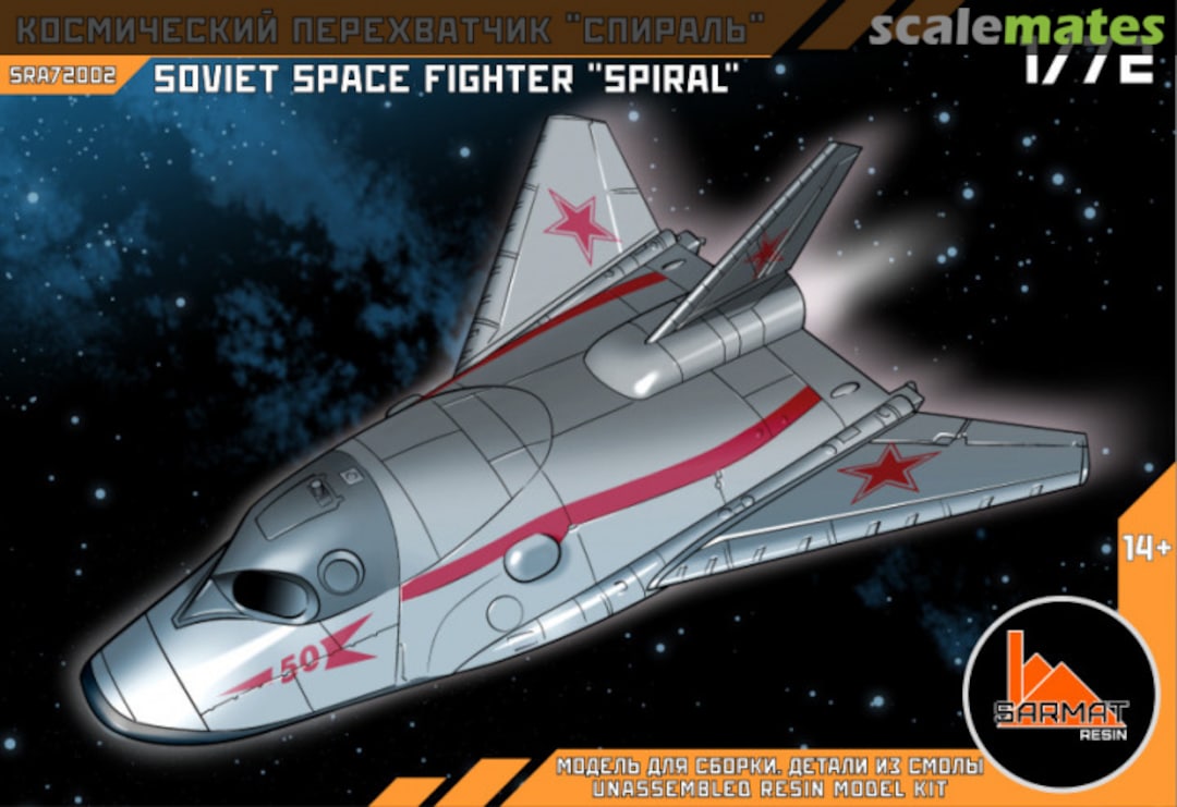 Boxart Soviet space fighter "Spiral" SRa72002 Sarmat Resin Boxart Soviet space fighter "Spiral" SRa72002 Sarmat Resin