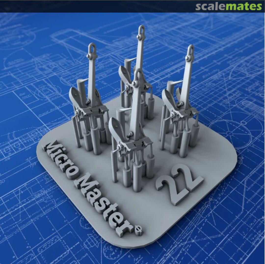 Boxart Byers Stockless 22cwt Anchors MM0521P Micro Master