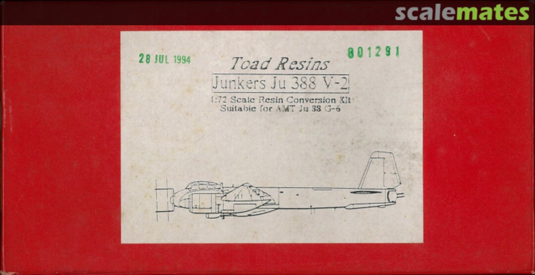 Boxart Junkers Ju 388 V-2 001229 Toad Resins Boxart Junkers Ju 388 V-2 001229 Toad Resins
