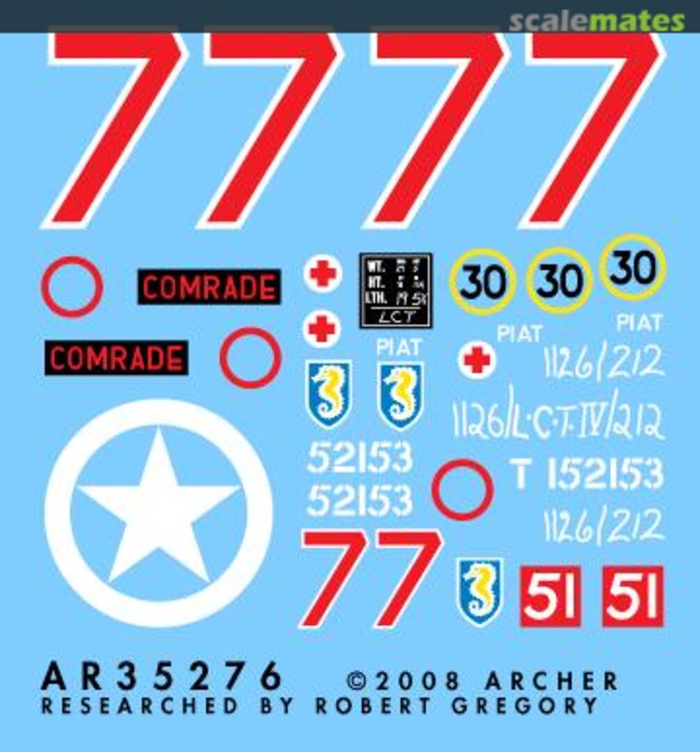 Boxart 13/18 Hussars "COMRADE" M4A2 AR35276 Archer