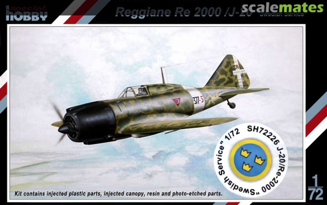 Boxart Reggiane Re 2000 /J-20 SH72226 Special Hobby Boxart Reggiane Re 2000 /J-20 SH72226 Special Hobby