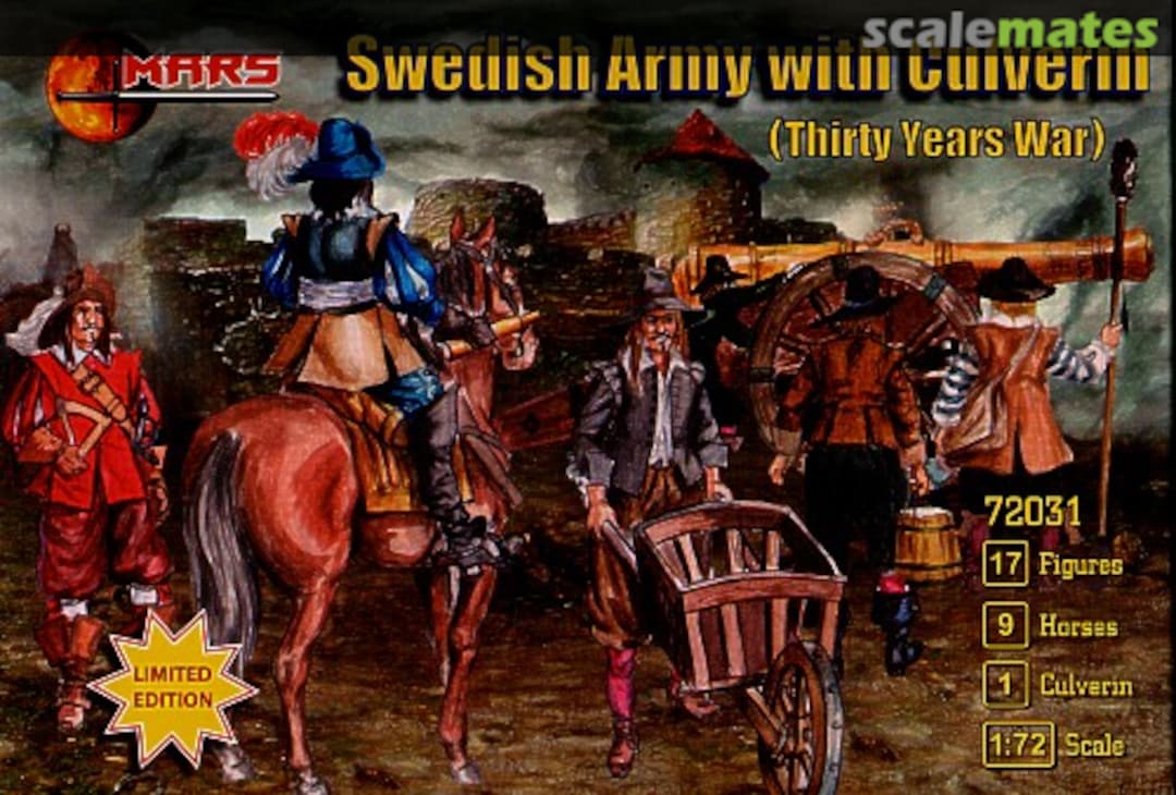 Boxart Swedish Army with Culverin Artillery 72031 Mars Figures Boxart Swedish Army with Culverin Artillery 72031 Mars Figures