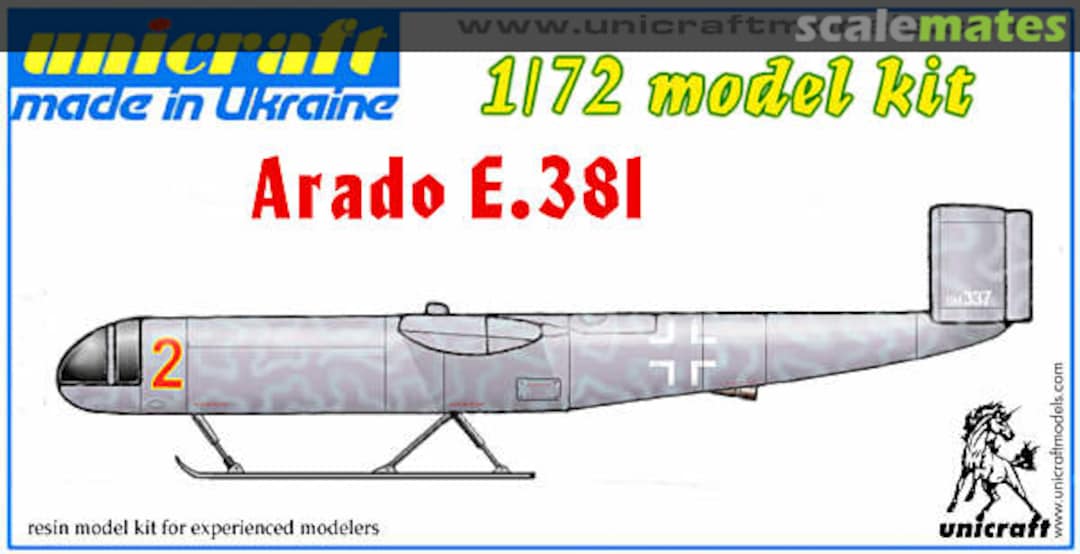 Boxart Arado E.381 Unicraft Models Boxart Arado E.381 Unicraft Models