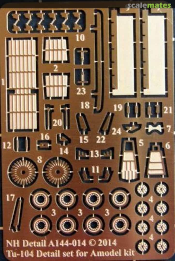 Boxart Tupolev Tu-104 Detail Set for A Model A144-014 NH Detail