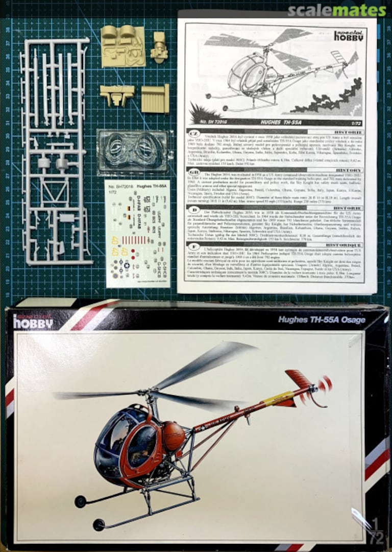 Contents Hughes TH-55A Osage SH72016 Special Hobby Contents Hughes TH-55A Osage SH72016 Special Hobby