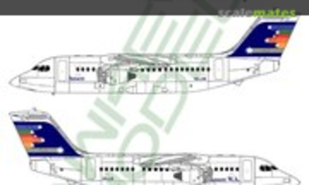 1:144 Ansett W.A. - BAe 146-200, Southern Cross 1980s (Hawkeye Models CDS-008) CDS-008