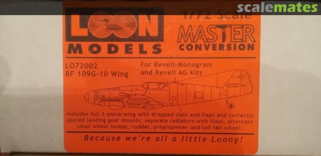 Boxart Messerschmitt Bf 109 G-10 detail & correction set LO72002 Loon Models Boxart Messerschmitt Bf 109 G-10 detail & correction set LO72002 Loon Models
