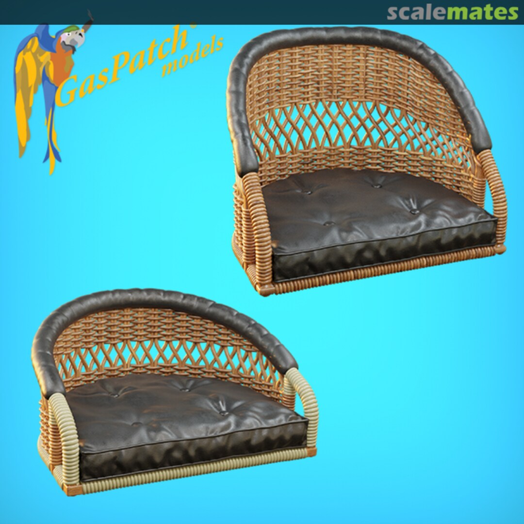 Boxart British Wicker Perforated Back - Sort and Tall With Small Leather Pad 22-32249 GasPatch Models Boxart British Wicker Perforated Back - Sort and Tall With Small Leather Pad 22-32249 GasPatch Models