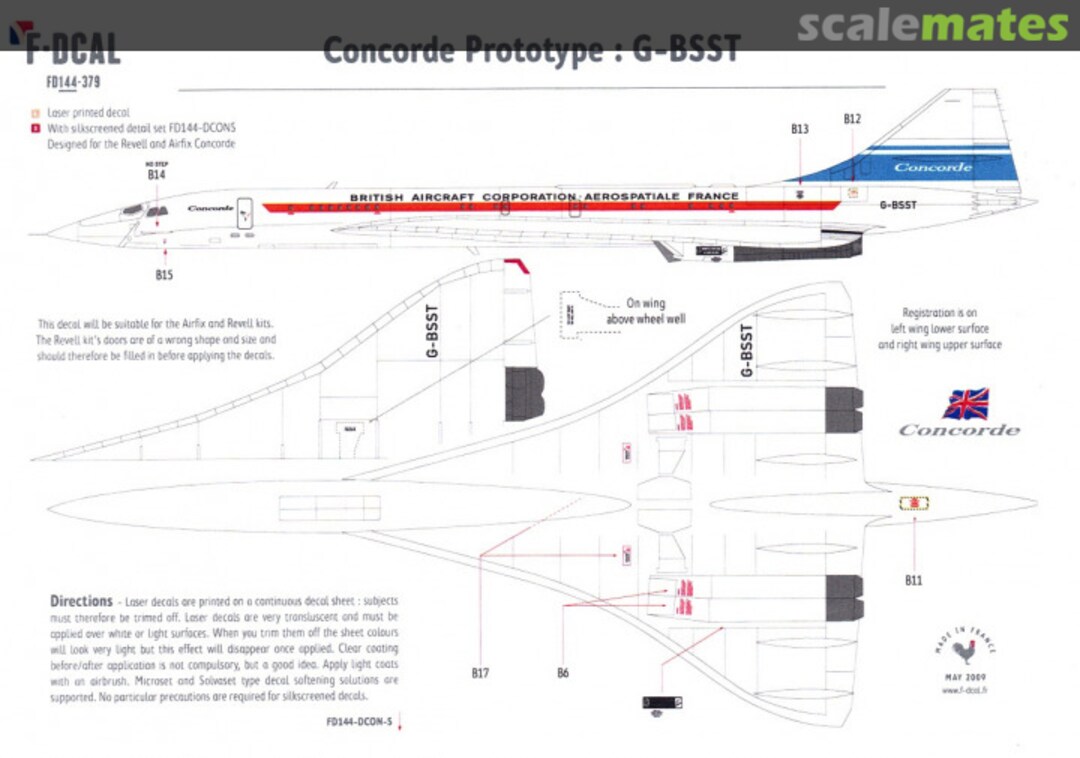 Boxart Concorde Prototype: G-BSST FD144-379 F-DCAL