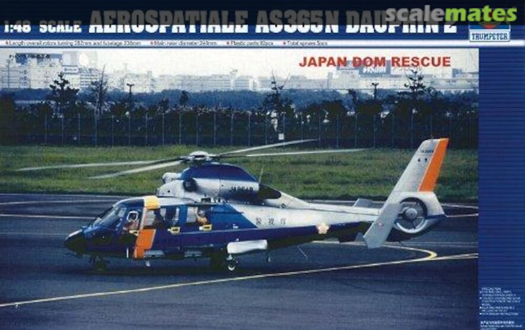 Boxart Aerospatiale SA365N Dauphin 2 02818 Trumpeter Boxart Aerospatiale SA365N Dauphin 2 02818 Trumpeter