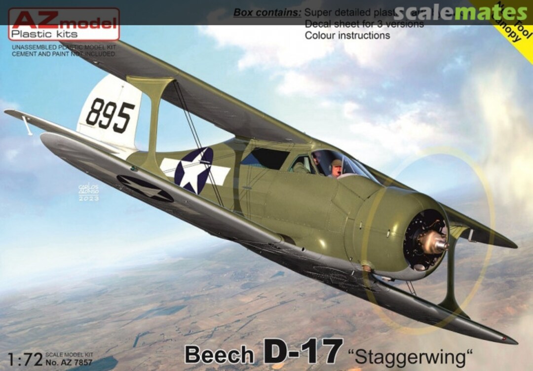 Boxart Beech D17 'Staggerwing' AZ7857 AZmodel Boxart Beech D17 'Staggerwing' AZ7857 AZmodel