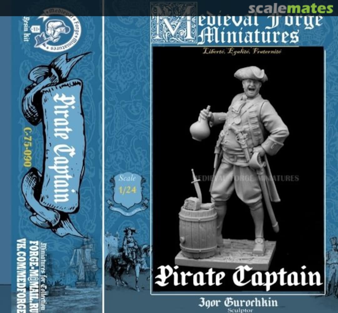 Boxart Pirate Captain C-75-090 Medieval Forge Miniatures