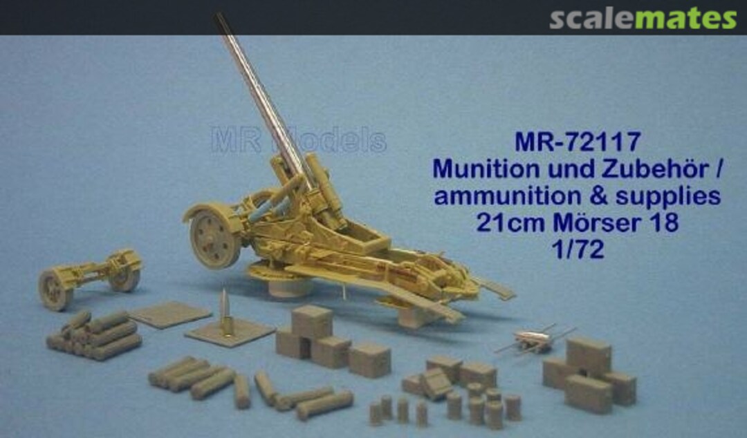 Boxart Geschützrohr, Munition und Zubehör 21cm Mörser 18 MR-72117 MR Modellbau