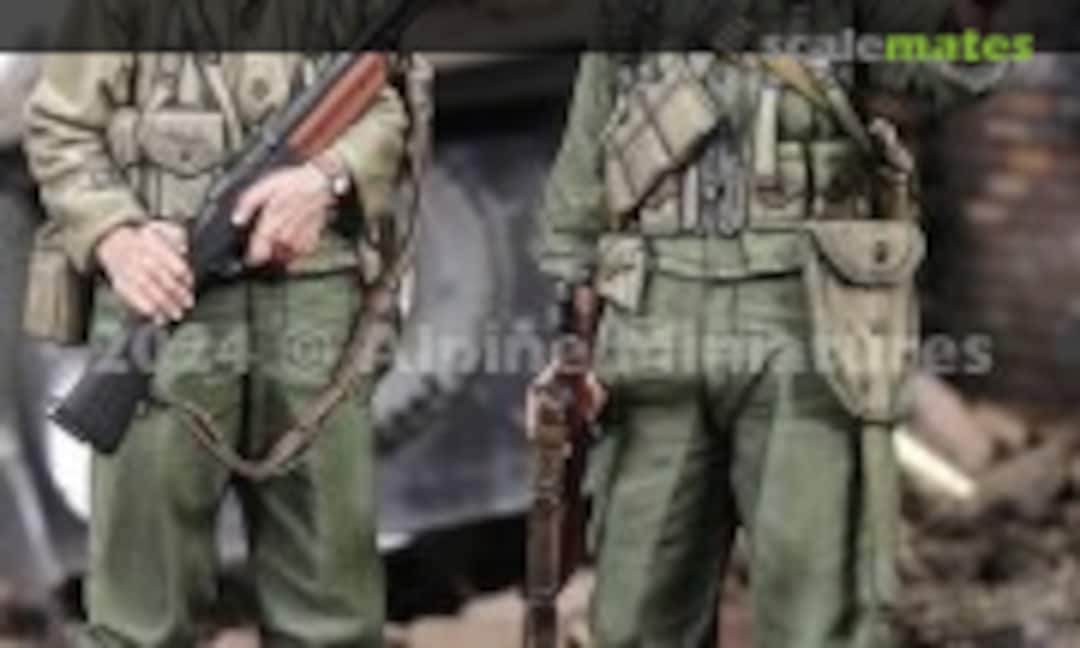 1:35 US Infantry 2nd ID Set (2 figures) (Alpine Miniatures 35323) 35323