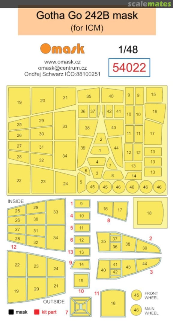 Boxart Gotha Go-242 B Mask (for ICM kits) 54022 Omask Boxart Gotha Go-242 B Mask (for ICM kits) 54022 Omask