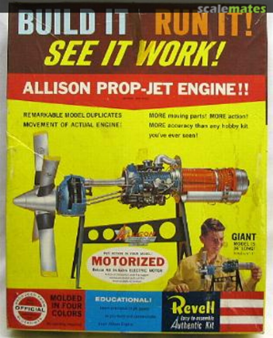 Boxart Allison Prop-Jet Engine!! H1551-498 Revell Boxart Allison Prop-Jet Engine!! H1551-498 Revell