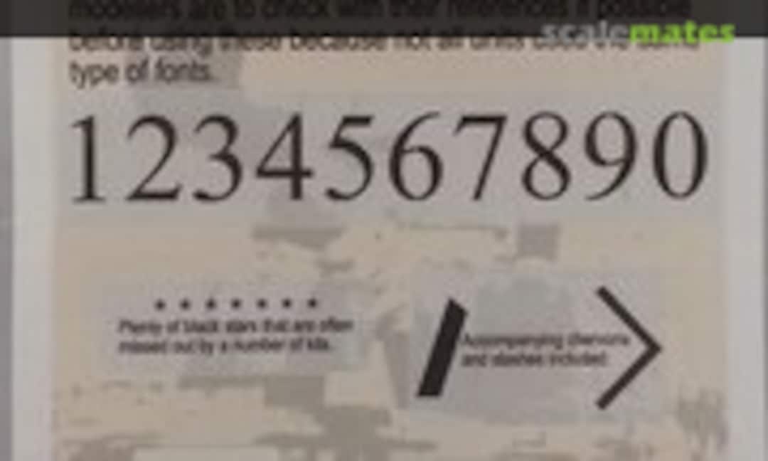 1:35 US Army OIF Battalion Numbers (Echelon Fine Details D356031) D356031