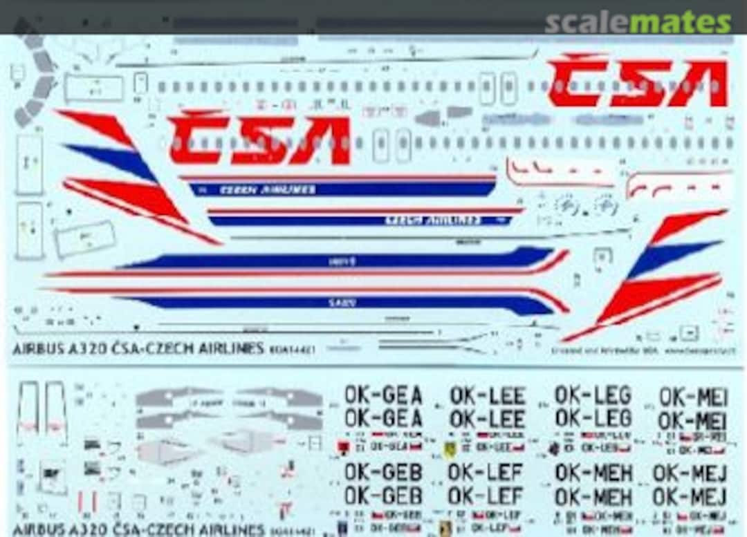 Boxart Airbus A320-214 BOA14421 BOA Decals Boxart Airbus A320-214 BOA14421 BOA Decals