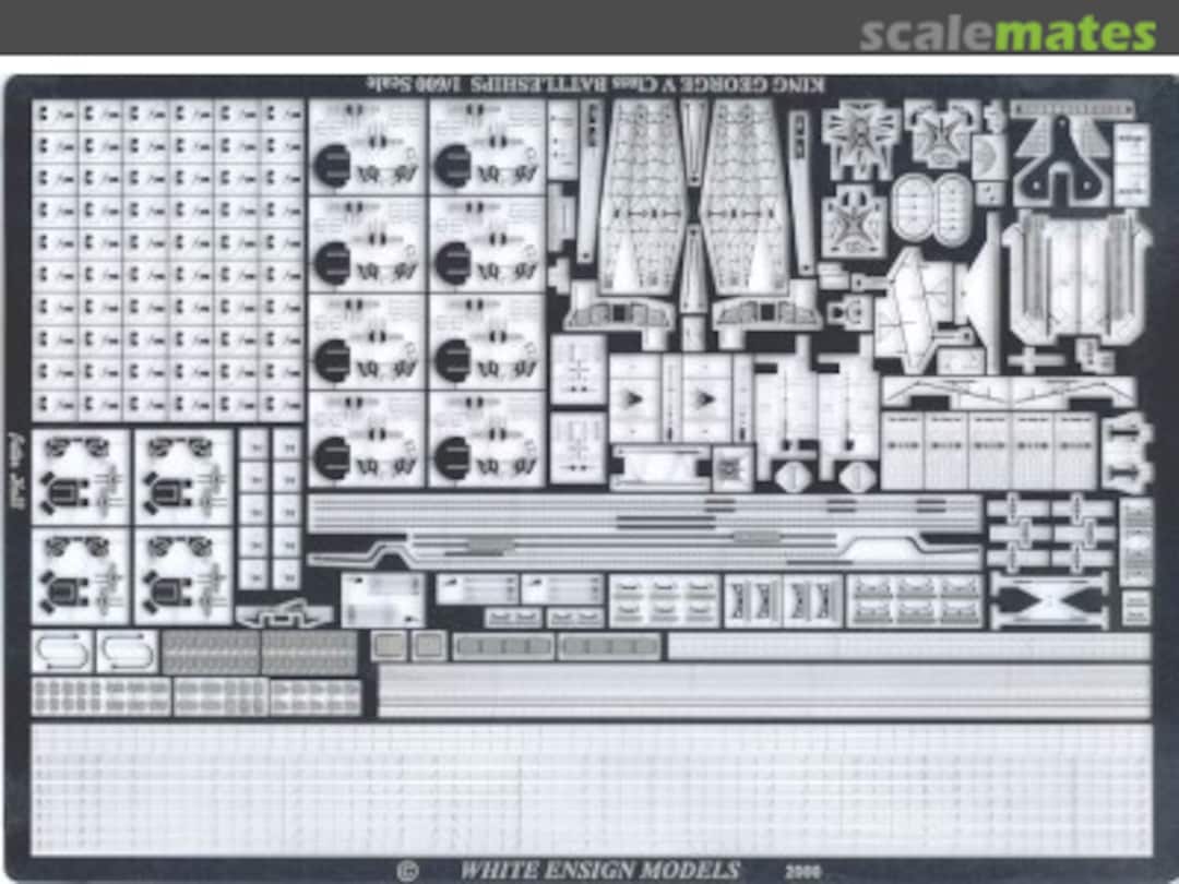 Boxart King George V Class Battleship Photo-etched parts for Airfix KGV PE 619 White Ensign Models Boxart King George V Class Battleship Photo-etched parts for Airfix KGV PE 619 White Ensign Models