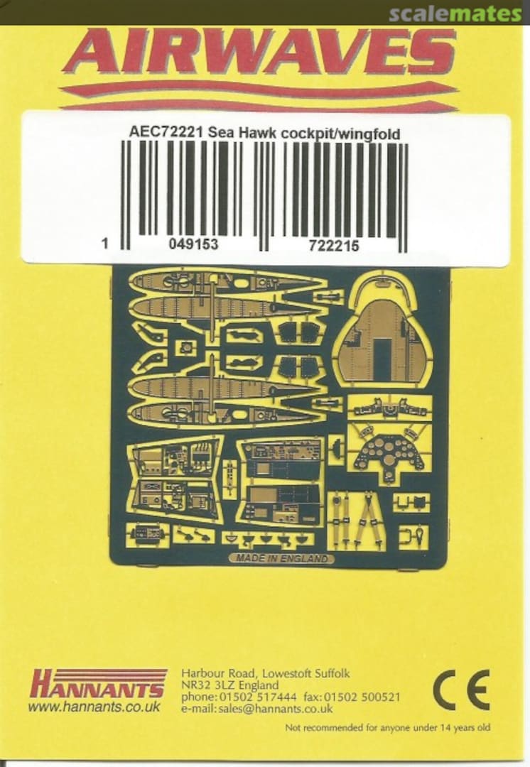 Boxart Sea Hawk cockpit/wingfold AEC72221 Airwaves Boxart Sea Hawk cockpit/wingfold AEC72221 Airwaves