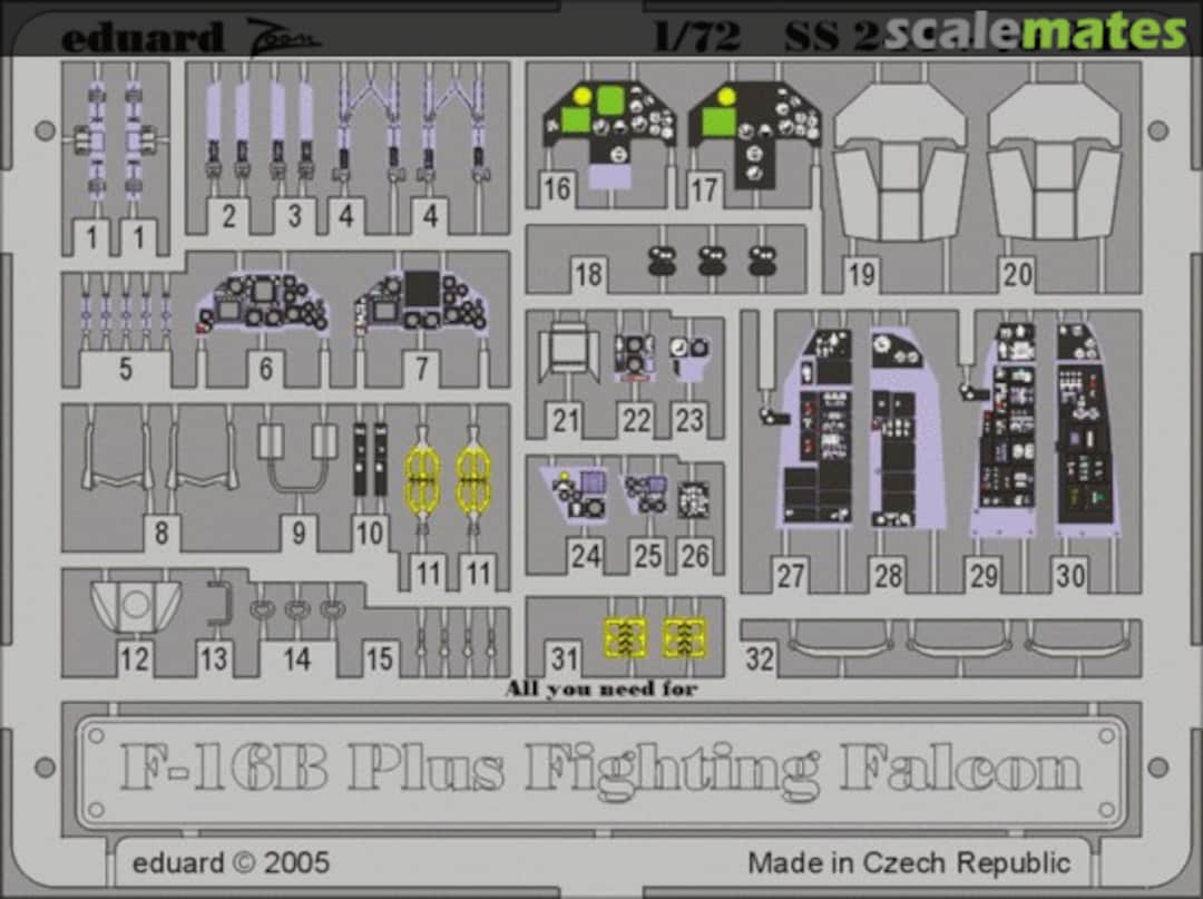Boxart F-16B Plus SS244 Eduard Boxart F-16B Plus SS244 Eduard