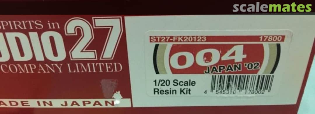 Boxart BAR 004B ST27-FK20123 Studio27 Boxart BAR 004B ST27-FK20123 Studio27