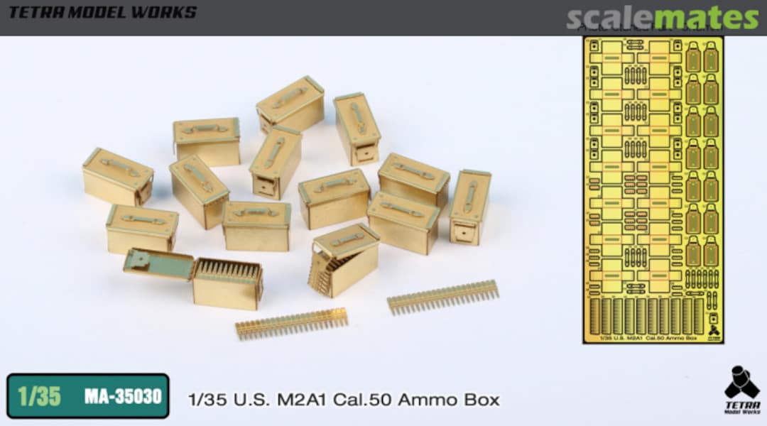 Boxart U.S. M2A1 Cal.50 Ammo Box MA-35030 Tetra Model Works Boxart U.S. M2A1 Cal.50 Ammo Box MA-35030 Tetra Model Works