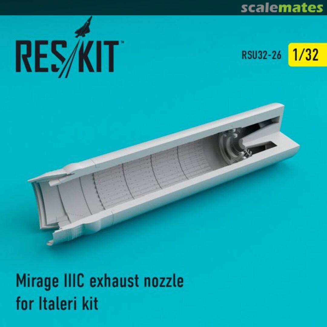 Boxart Mirage IIIC - exhaust nozzle RSU32-0026 ResKit Boxart Mirage IIIC - exhaust nozzle RSU32-0026 ResKit