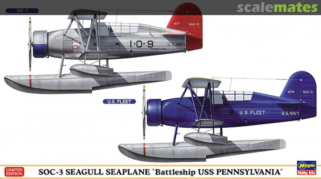 Boxart SOC-3 Seagull Seaplane 02394 Hasegawa