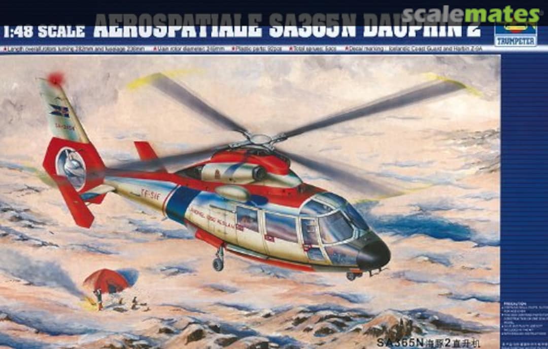 Boxart Aerospatiale SA.365N Dauphin 2 02816 Trumpeter Boxart Aerospatiale SA.365N Dauphin 2 02816 Trumpeter