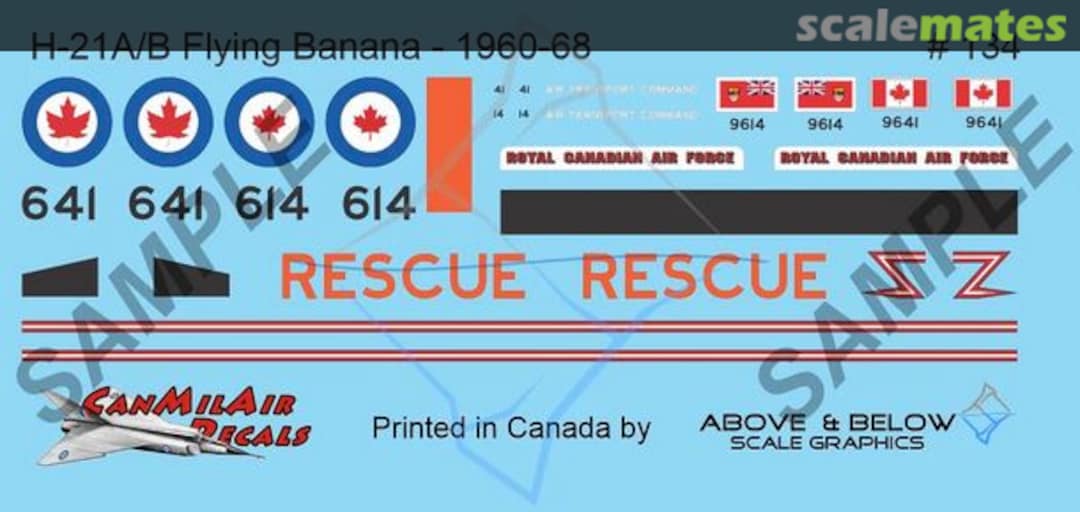Boxart Piasecki H-21A/B Workhorse "Flying Banana" 134 Above & Below Graphics Boxart Piasecki H-21A/B Workhorse "Flying Banana" 134 Above & Below Graphics