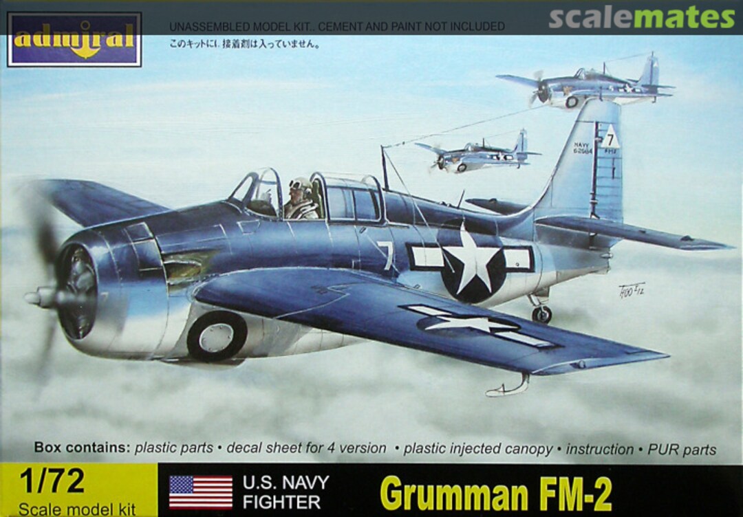 Boxart Grumman FM-2 ADM 7213 Admiral Boxart Grumman FM-2 ADM 7213 Admiral