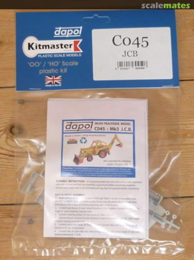 Boxart JCB C45 Dapol Boxart JCB C45 Dapol