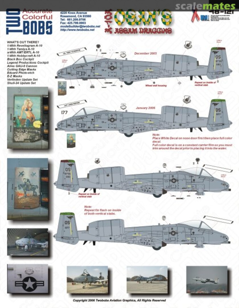 Boxart A-10A 48-121 TwoBobs Aviation Graphics Boxart A-10A 48-121 TwoBobs Aviation Graphics