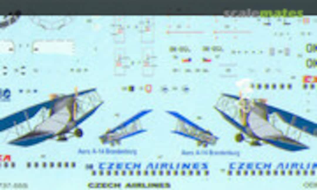 1:144 Boeing 737-500 (Czech Airlines - Aero A14 Brandenburg) (ODecals ODE44003) ODE44003