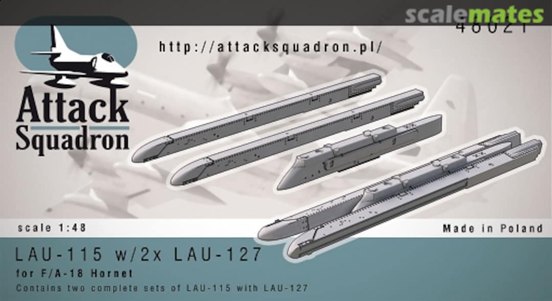 Boxart LAU-115 w/2 x LAU-127 48021 Attack Squadron Boxart LAU-115 w/2 x LAU-127 48021 Attack Squadron