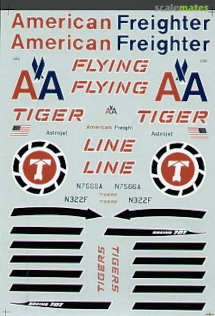 Boxart Boeing 707-320C Freighter 44-29 Microscale