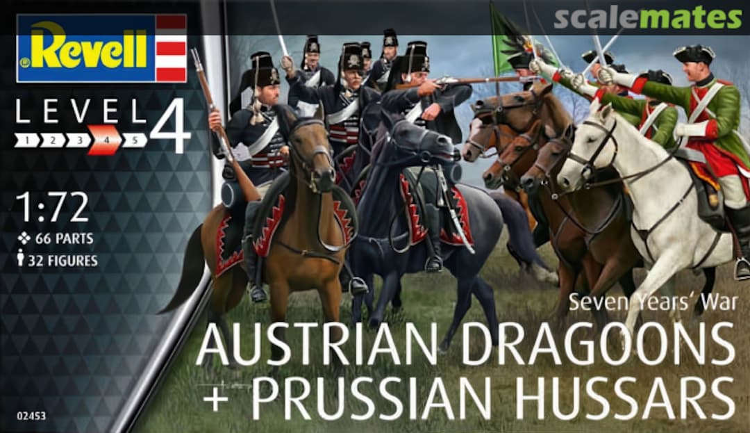 Boxart Austrian Dragoons + Prussian Hussars 02453 Revell