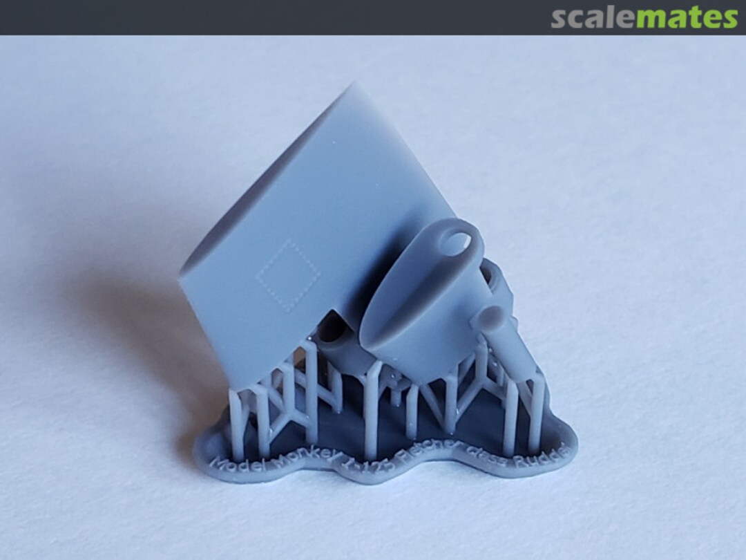 Boxart Fletcher class Destroyer Movable Rudder MM125-FletRudder Model Monkey Boxart Fletcher class Destroyer Movable Rudder MM125-FletRudder Model Monkey