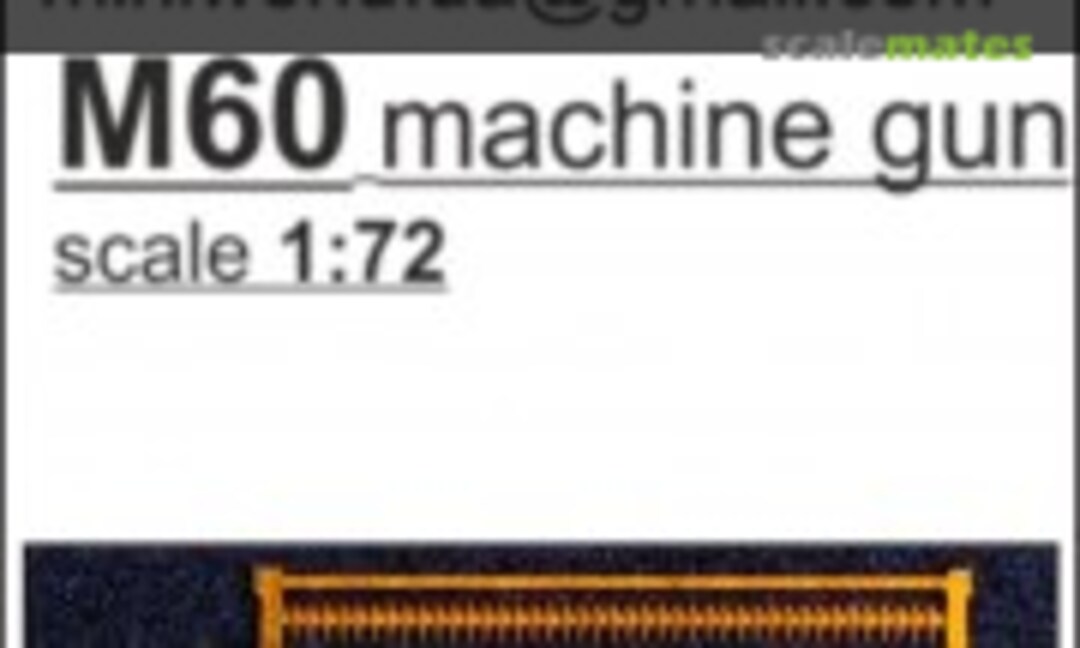 1:72 M60 machine gun (Mini World A7245A) A7245A